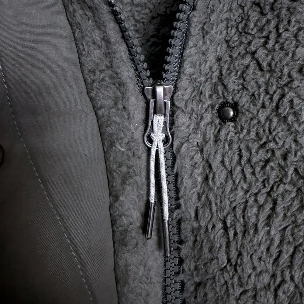 Vuori Women's Size Medium Gray Fleece Cozy Sherpa Full Zip Jacket Workout Run - Picture 8 of 10